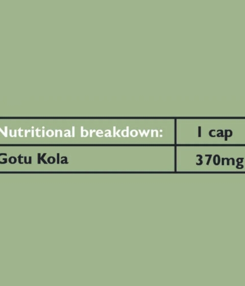 Organic Gotu Kola 60 vegan capsules - Image 3